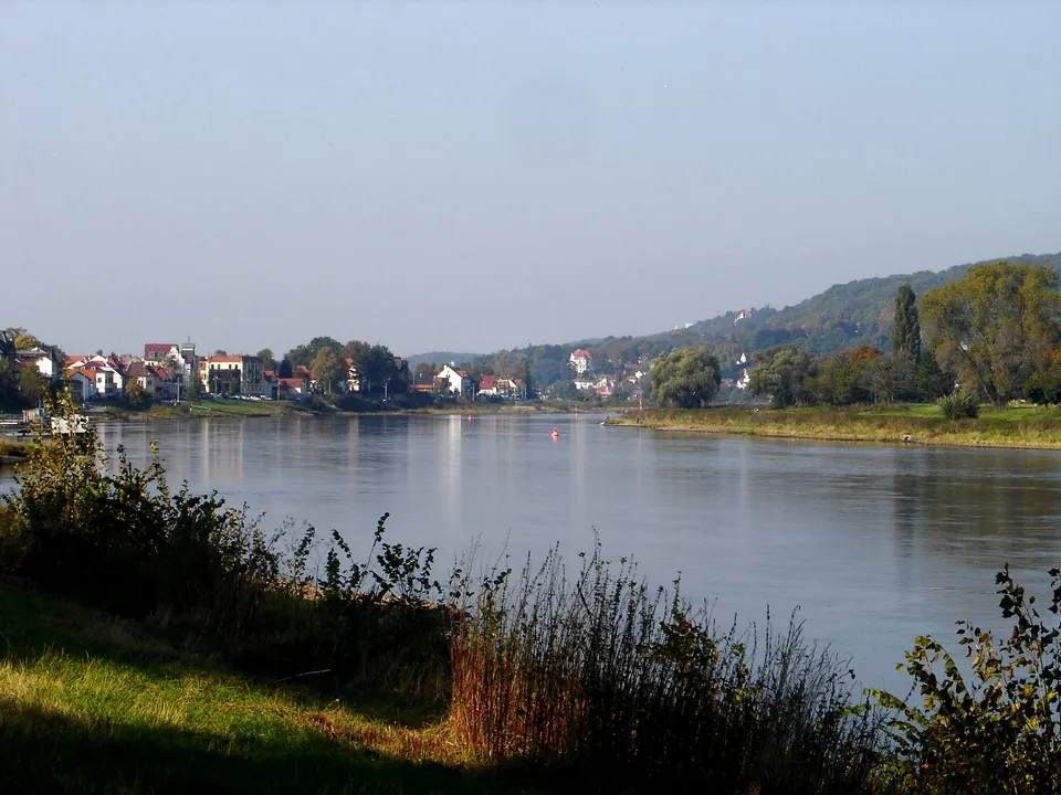 Elbe in Dresden-Laubegast