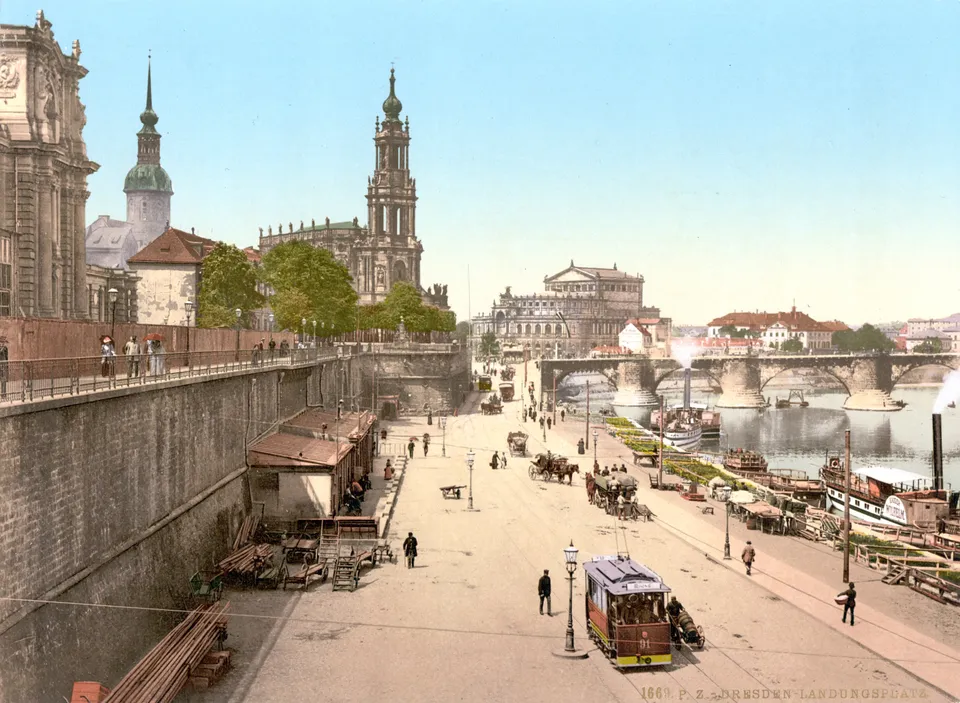 Das Terrassenufer um 1900